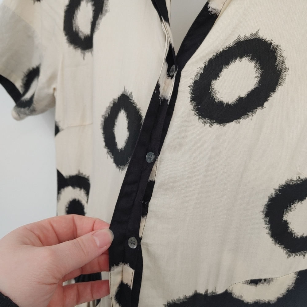 Lil Two Tone Color Block Print Dress - Picture 4 of 9